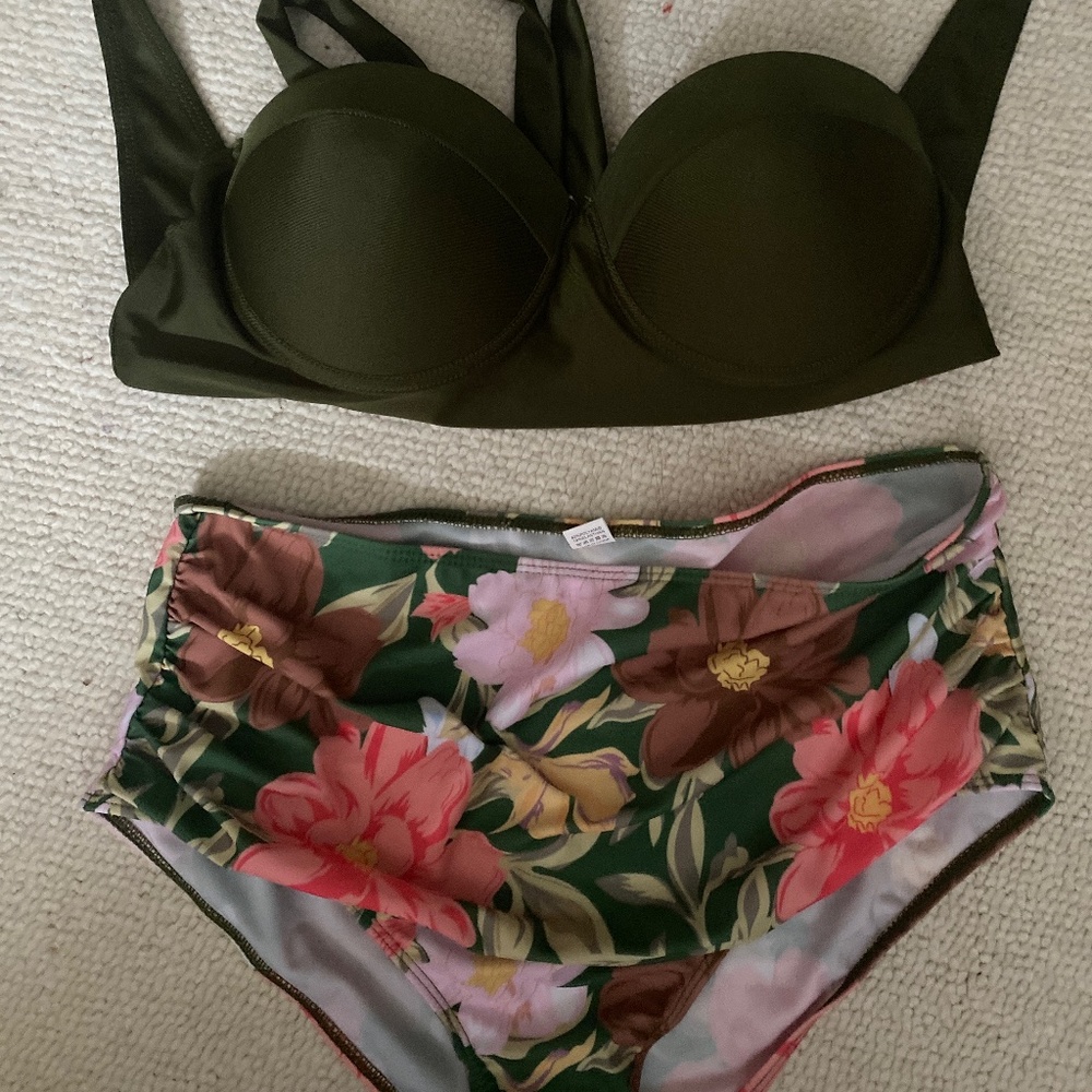 Two piece plus bathing suit